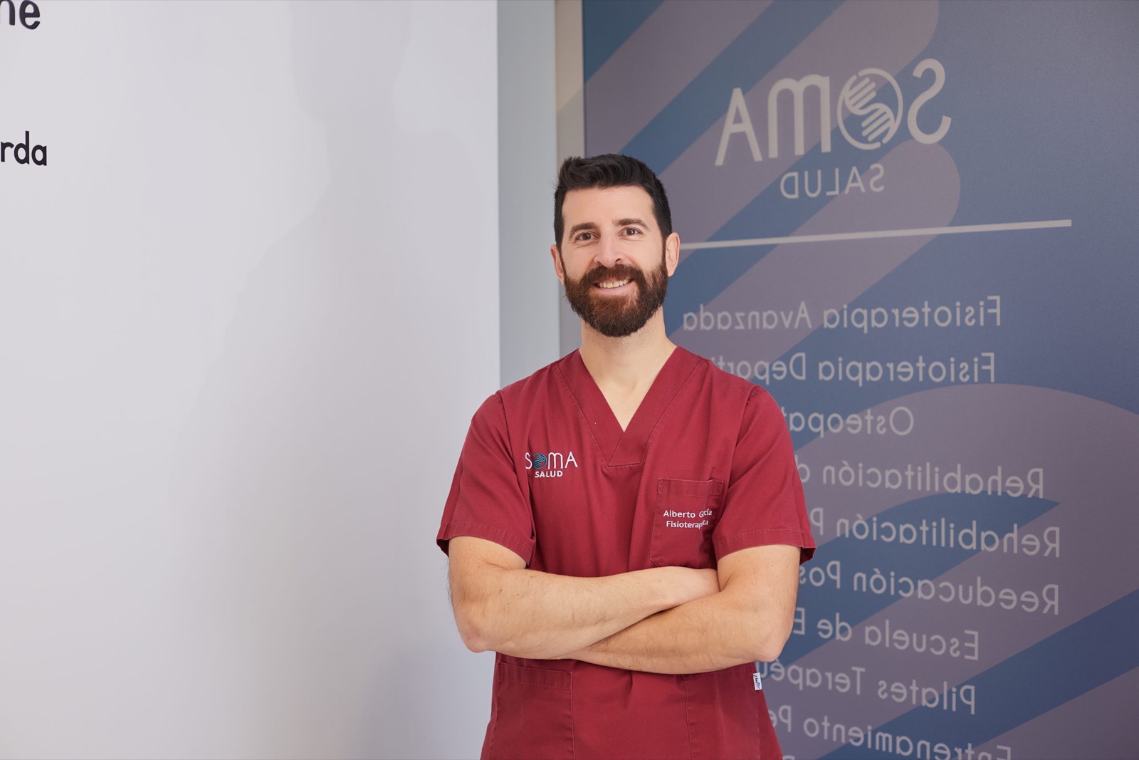 Fisioterapeuta de Soma Salud en la clínica